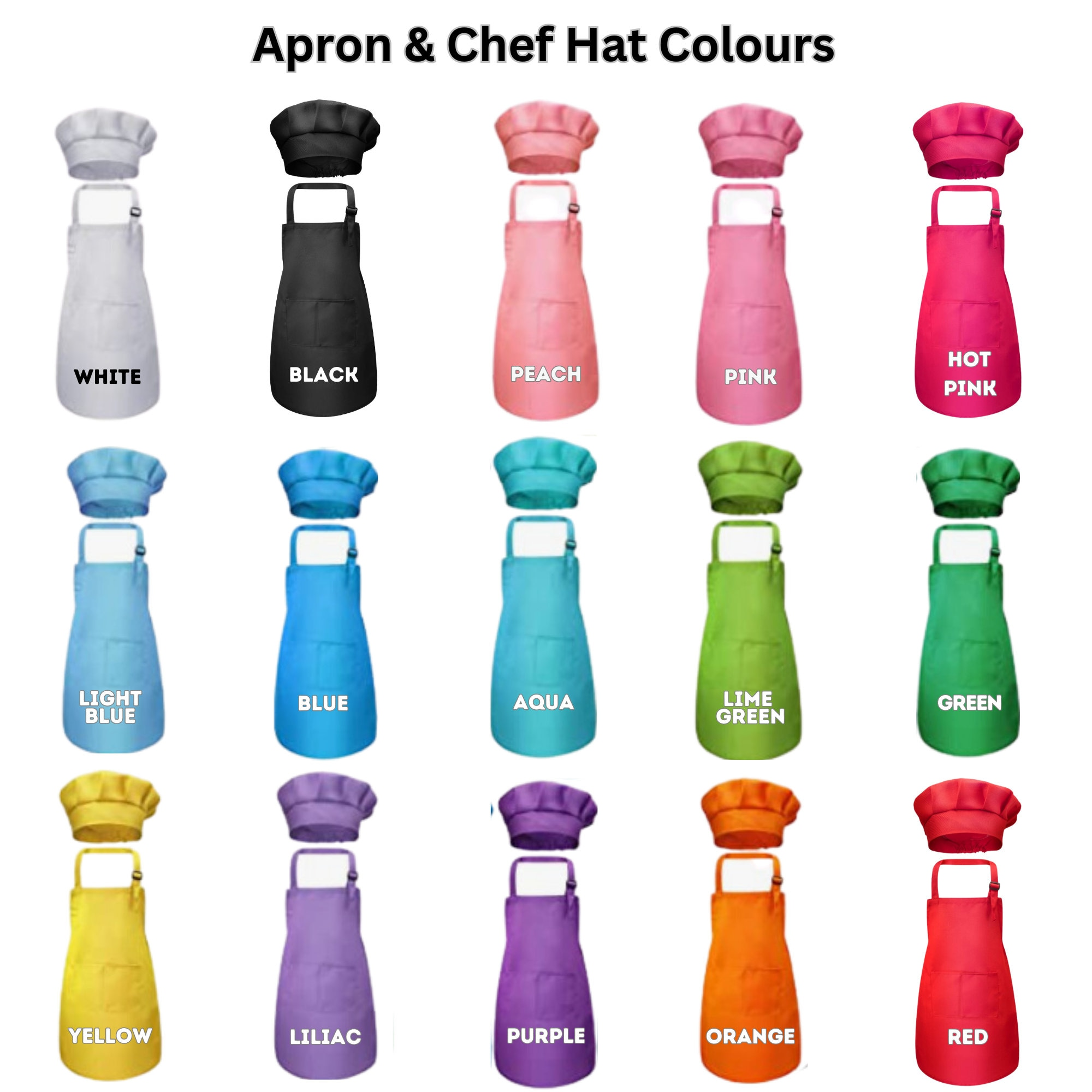 Personalised Kids Apron & Chef Hat Set - Image 4
