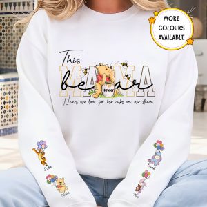 Personalised Mama Bear sweatshirt with kids names