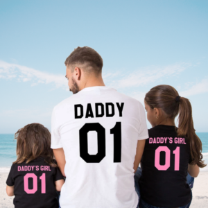 Daddy & Daddy’s Girl Matching T-Shirt or Baby Onesie
