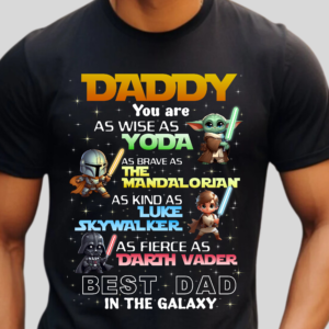 Best Dad in the Galaxy T-Shirt – Space-Themed Father’s Day Gift